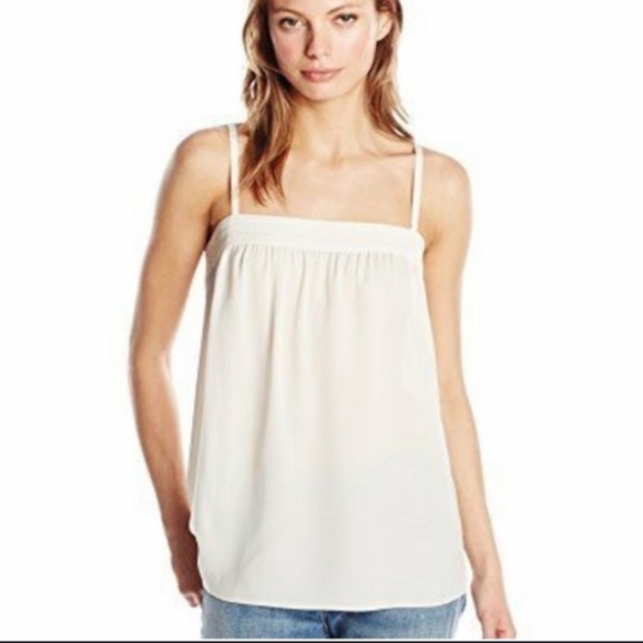 Vince Tops - Vince 100% Silk Elegant White Strapless Top - Large